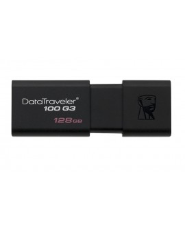 Kingston Memoria USB 3.0 DataTraveler 100 G3 128 GB Negro - Envío Gratuito