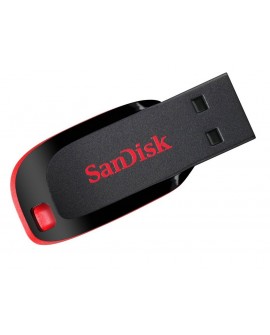 SanDisk Memoria USB Cruzer Blade 16 GB USB 2.0 Negro/Rojo - Envío Gratuito