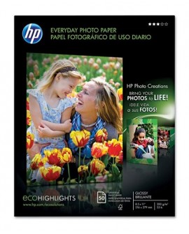 HP Papel Photo semi brillante 8.5x11" - Envío Gratuito