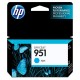 HP Cartucho de tinta 951 Cian