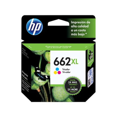 HP Cartucho de tinta InkAdvantage 662XL Tricolor - Envío Gratuito