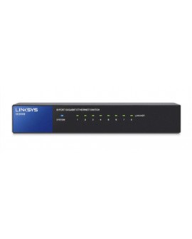 Linksys Switch de 8 puertos Gigabit SE30 Negro/Azul - Envío Gratuito