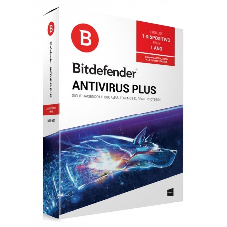 Bitdefender Antivirus Plus 1 Año 1 usuario - Envío Gratuito