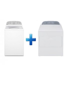 Whirlpool Paquete de lavadora y secadora de 19 kg Blanco - Envío Gratuito