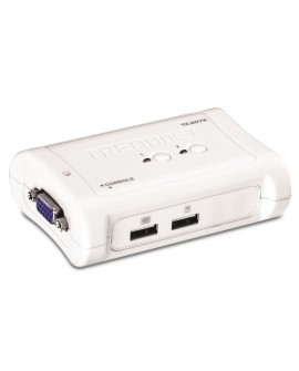 TRENDnet Kit para KVM Switch de 2 Puertos USB Blanco - Envío Gratuito