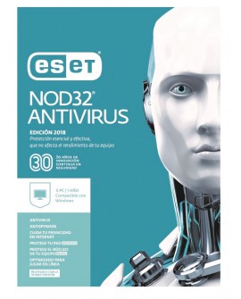ESET Antivirus NOD32 5 Licencias 1 Año V2018 - Envío Gratuito