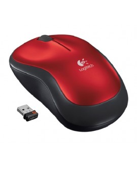 Logitech Mouse Wireless M185 Rojo - Envío Gratuito