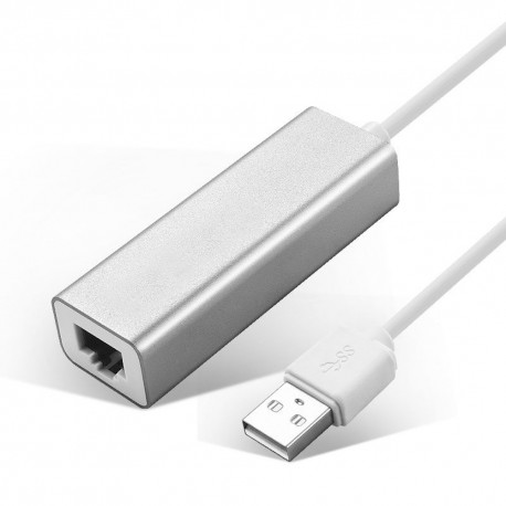 Boba Adaptador Ethernet USB Plata - Envío Gratuito
