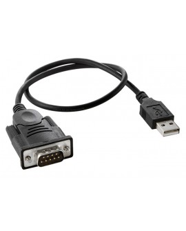 Insignia Adaptador Serial USB A RS 232 Negro - Envío Gratuito