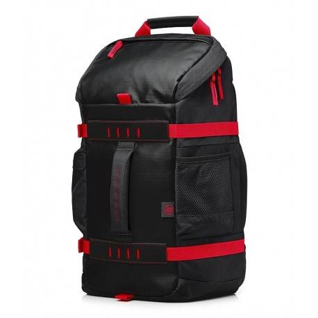 HP Backpack Odyssey Gaming Rojo/Negra - Envío Gratuito