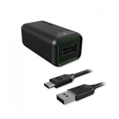 Qmadix Cargador de Pared Tipo C Negro - Envío Gratuito