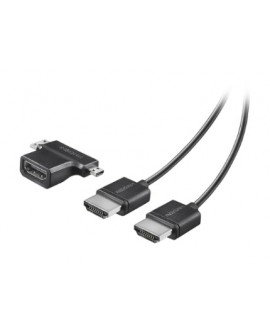 Insignia Cable HDMI 1.8 mts con adaptador Negro - Envío Gratuito