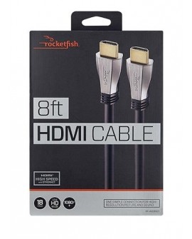 Rocketfish Cable HDMI 4K 2.4 mts Negro - Envío Gratuito