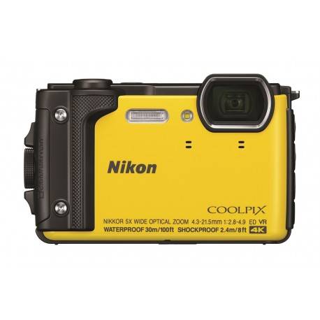 Nikon Cámara acuática Coolplix W300 Amarillo - Envío Gratuito