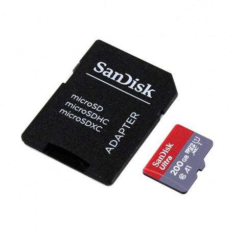 Sandisk Tarjeta Ultra MSD con adaptador A1 200GB Negro - Envío Gratuito