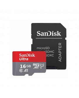 Sandisk Tarjeta Ultra MSD con adaptador A1 16GB Negro - Envío Gratuito
