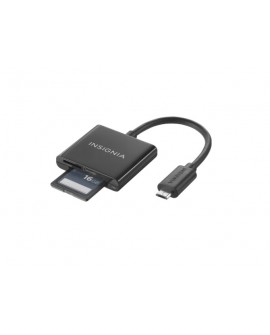 Insignia Lector de tarjeta de memoria USB/SD Negro - Envío Gratuito