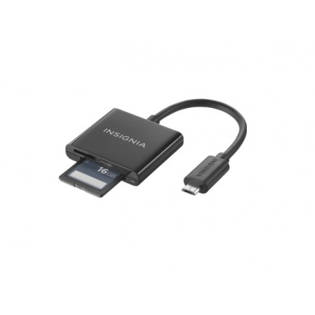 Insignia Lector de tarjeta de memoria USB/SD Negro - Envío Gratuito