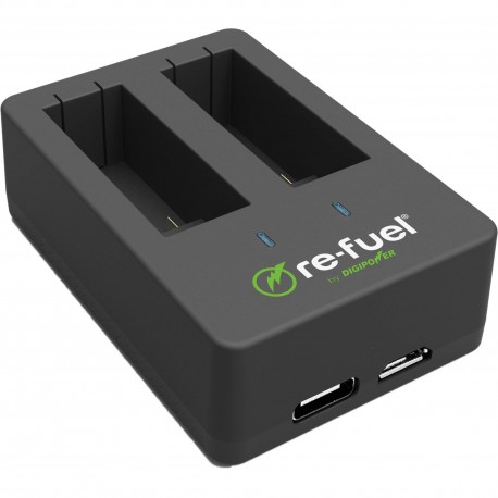 Re-Fuel Cargador dual para batería de GoPro 5 Negro - Envío Gratuito