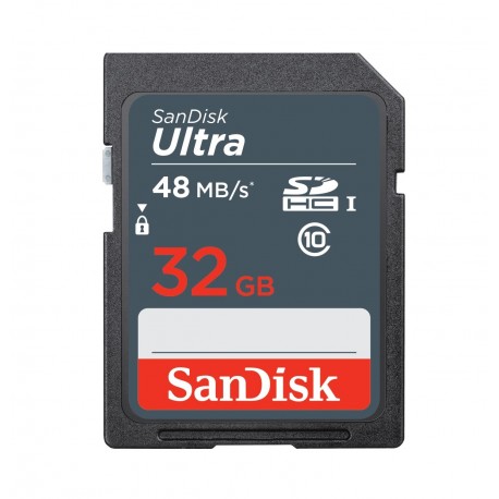 Sandisk Tarjeta SD Ultra UHS-I 32GB Negro - Envío Gratuito
