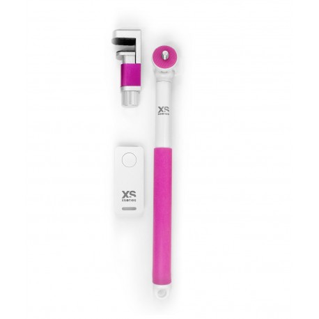 Xsories Bastón universal con adaptador Rosa / Blanco - Envío Gratuito