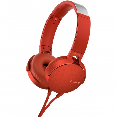Sony Audífonos Extra Bass MDR-XB550AP Rojo - Envío Gratuito