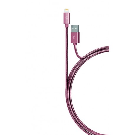 Candywirez Cable Lightning Rosa Metálico - Envío Gratuito