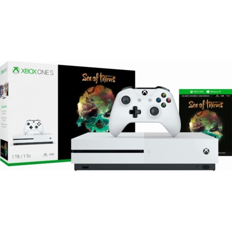 Microsoft Xbox One S Consola 1TB Sea of Thieves Blanca - Envío Gratuito
