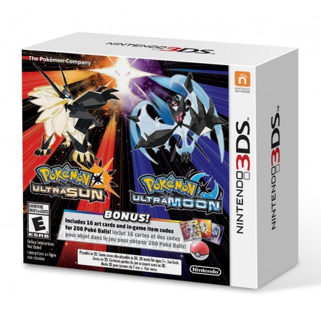 3DS Pokemon Ultra Sun & Pokemon Ultra Moon Veteran Trainer´s Dual Pack - Envío Gratuito
