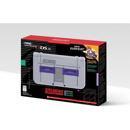 Nintendo 3DS XL Consola New Super Nes Edition Gris - Envío Gratuito