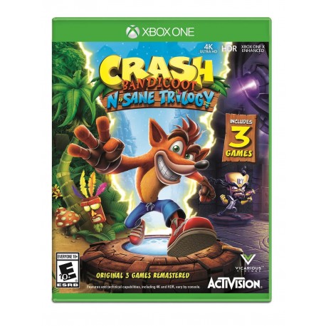 Xbox One Crash Bandicoot N-Sane Trilogy Aventura - Envío Gratuito