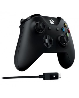 Microsoft Control inalámbrico para Xbox One + Cable para Windows Negro - Envío Gratuito