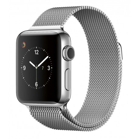 Apple Apple Watch Series 2 de 42 mm con Cuerpo de Acero Inoxidable y Correa Estilo Milanés Plata Acero Inoxidable - Envío Gratui
