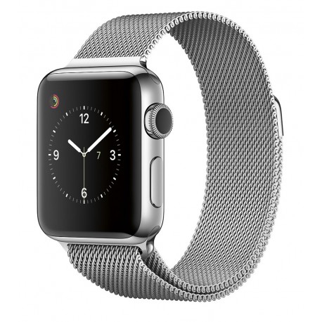 Apple Apple Watch Series 2 de 38 mm con Cuerpo de Acero Inoxidable y Correa Estilo Milanés Plata Acero Inoxidable - Envío Gratui