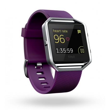 Fitbit Pulsera de Ejercicio Fitbit Blaze Morado/Gris Talla Grande - Envío Gratuito