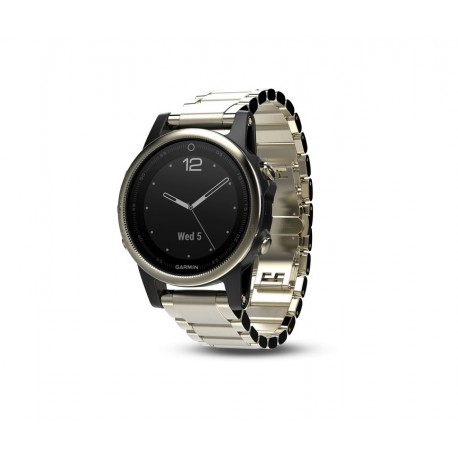 Garmin Reloj Fenix 5S Champagne / Zafiro con correa metalica - Envío Gratuito