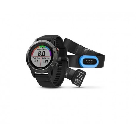 Garmin Reloj Fenix 5 + Banda Gris con Negro - Envío Gratuito