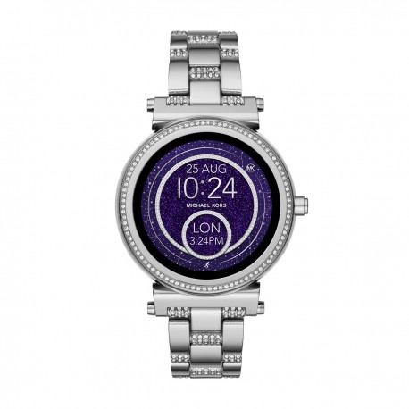 Michael Kors Smartwatch Sofie Plata con cristales - Envío Gratuito