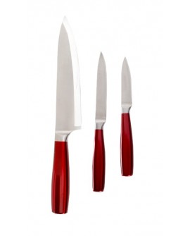 Oster Set de cuchillos de 3 piezas Rojo