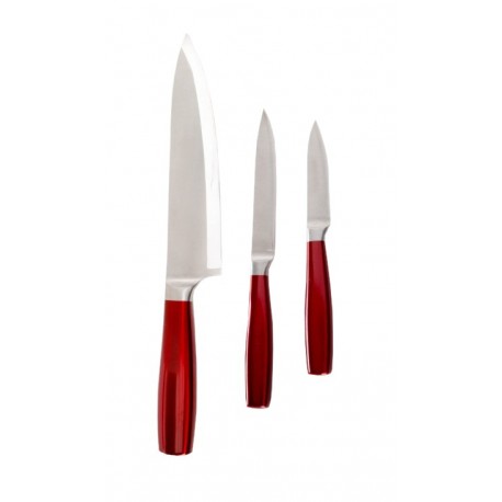 Oster Set de cuchillos de 3 piezas Rojo - Envío Gratuito