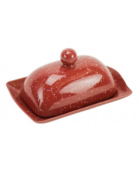 BWH Plato de mantequilla con tapa Rojo - Envío Gratuito