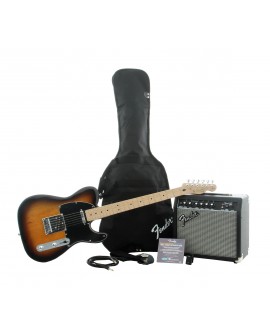 Stratocaster Paquete Guitarra/Amplificador Negro/Café - Envío Gratuito