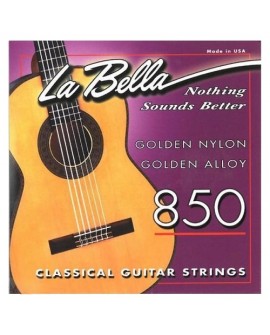 La Bella Cuerda para guitarra acústica 850 Nylon dorado - Envío Gratuito