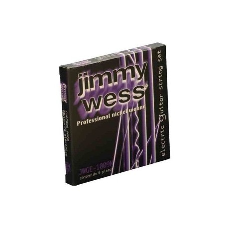 Encordado para guitarra eléctrica JimmyWess Pro Niq 09-42 - Envío Gratuito
