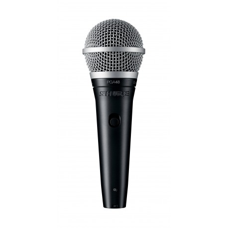 Shure Micrófono Cardioide dinámico para voces PGA48-XLR Negro - Envío Gratuito