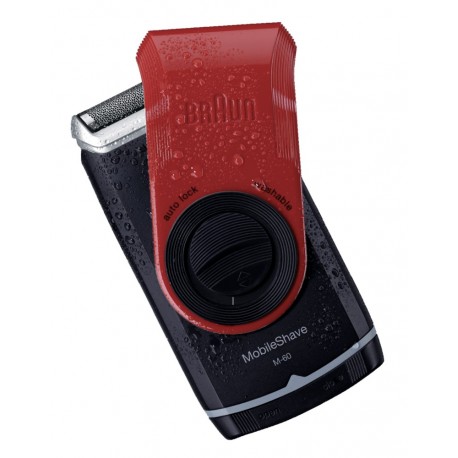 Braun Rasuradora portátil mobile M60 Negro/Rojo - Envío Gratuito
