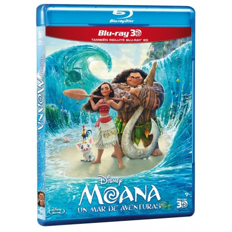 Moana: Un Mar de Aventuras (Blu-ray 3D/ Blu-ray) 2016 - Envío Gratuito