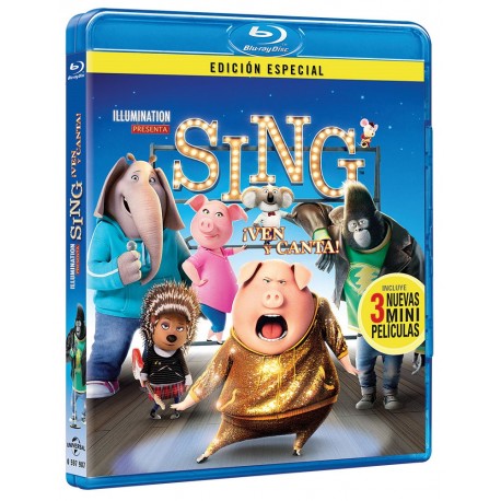 Sing: Ven y canta (Blu-ray) 2016 - Envío Gratuito