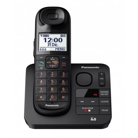 Panasonic Teléfono Inalámbrico TGL430 con identificador de voz Negro - Envío Gratuito