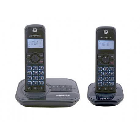 Motorola Teléfono inalámbrico GATE4500CE-2 con contestadora Negro - Envío Gratuito